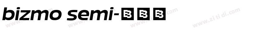 bizmo semi字体转换